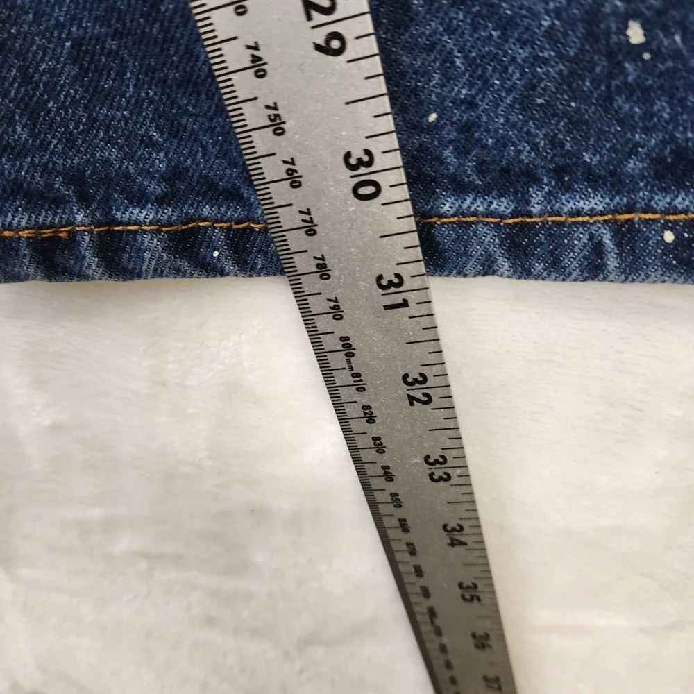 Levi Strauss 517 W36 L32 Bootcut Jeans Dark Wash Paint Splatter Mens‎